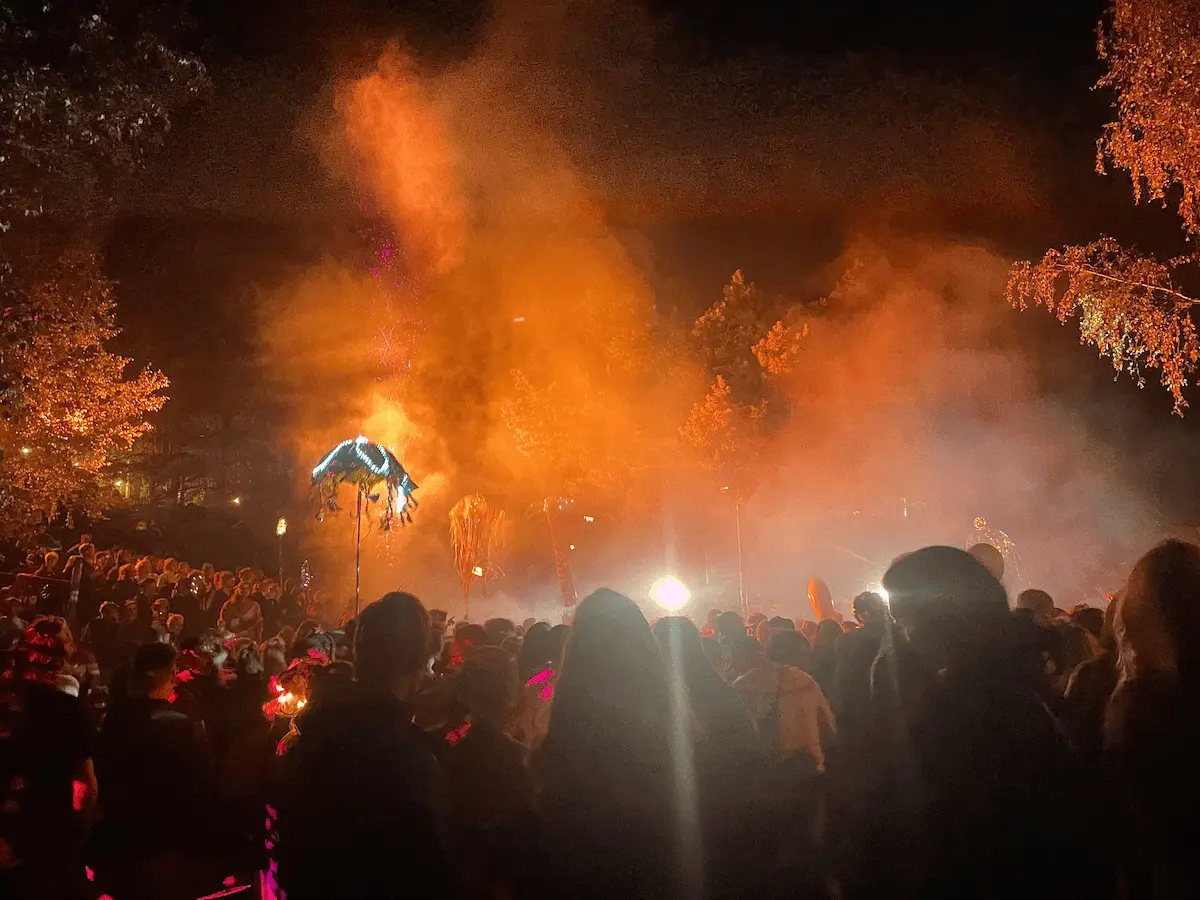 Festival photo at night